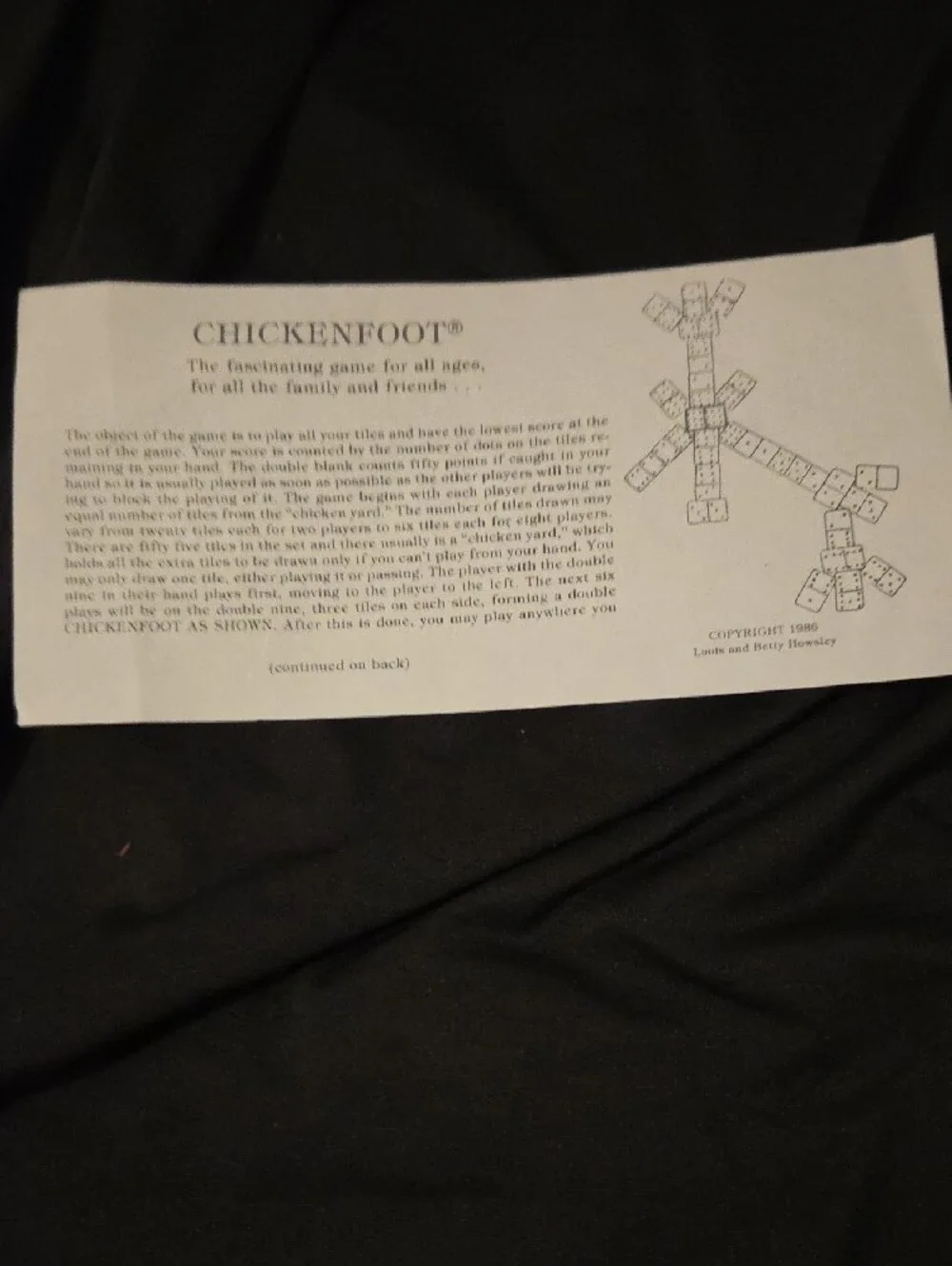 Vintage Chickenfeet Game